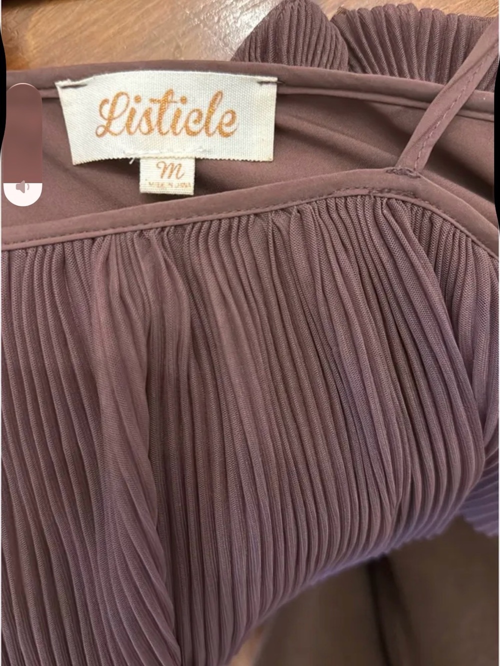 Listicle Mauve Tiered Ruffle Mini Dress - Picture 3 of 3